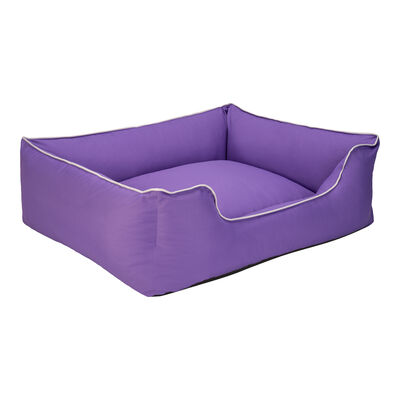 Pet Comfort Alpha Köpek Yatağı Mor w Beyaz Biye Large 105x85 Cm