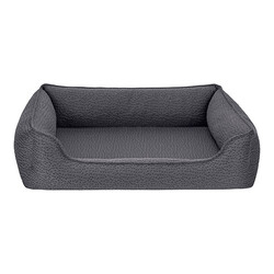 Pet Comfort Bravo Siena Ortopedik Kedi ve Köpek Yatağı Gri Large 90x70 Cm - Thumbnail