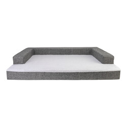 Pet Comfort Gloria Sofa Ortopedik Su Geçirmez Köpek Yatağı Antrasit 120x80x10 Cm - Thumbnail