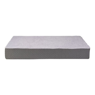 Pet Comfort Lima Ortopedik Peluş Köpek Yatağı Gri Medium 90x60x12 Cm 