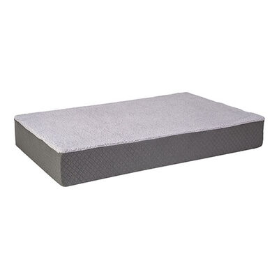 Pet Comfort Lima Ortopedik Peluş Köpek Yatağı Gri Medium 90x60x12 Cm 
