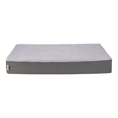 Pet Comfort Lima Ortopedik Peluş Köpek Yatağı Gri Medium 90x60x12 Cm 