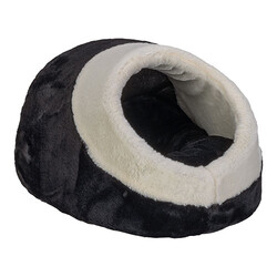 Pet Comfort Nest Mira Ekru Siyah Beyaz Kedi ve Köpek Yatağı 40x40 Cm - Thumbnail
