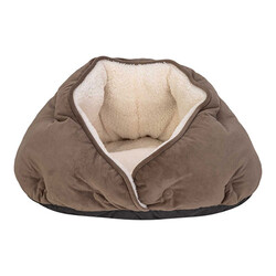 Pet Comfort - Pet Comfort Paris Kedi ve Köpek Yatağı Kahverengi 50 Cm 