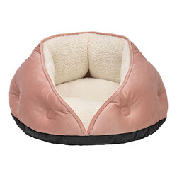 Pet Comfort Paris Kedi ve Köpek Yatağı Pudra Pembe 60 Cm - Thumbnail