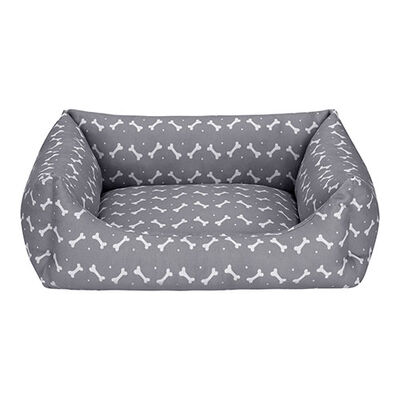 Pet Comfort Uniform Bone Köpek Yatağı Gri Beyaz Medium 60x70 Cm 