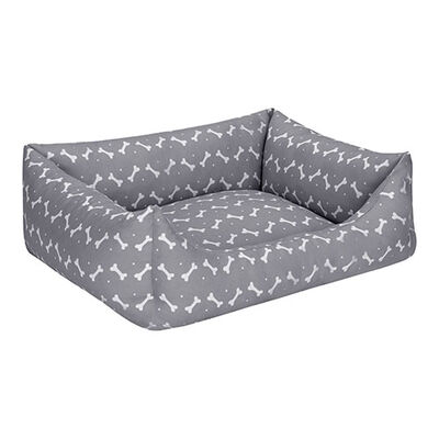 Pet Comfort Uniform Bone Köpek Yatağı Gri Beyaz Medium 60x70 Cm 