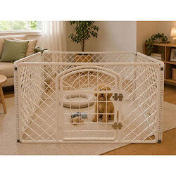 PetButik Pet Butik Plastik Köpek Oyun Bahçesi Çiti 4'lü Panel 90x60 Cm - Thumbnail