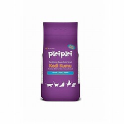 Pisi Pisi - Pisipisi Pudra Kokulu Topaklanan Bentonit Kalın Taneli Kedi Kumu 2x5 Kg 