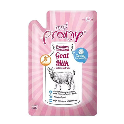 Pramy Yavru Kediler İçin Kolostrum ve Taurinli Sterilize Keçi Sütü 60 Gr 
