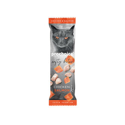 Pro Choice - Pro Choice Softy Bites Tavuklu ve Somonlu Yumuşak Kedi Ödül Maması 10 Gr 