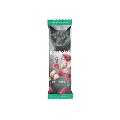 Pro Choice Softy Bites Tavuklu ve Ton Balıklı Yumuşak Kedi Ödül Maması 10 Gr 