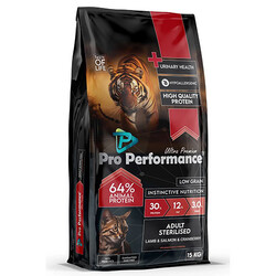 Pro Performance - Pro Performance Kızılcıklı Kuzulu Karidesli ve Somonlu Kısırlaştırılmış Kedi Maması 15 Kg 