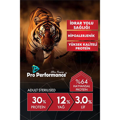 Pro Performance Kızılcıklı Kuzulu Karidesli ve Somonlu Kısırlaştırılmış Kedi Maması 15 Kg 