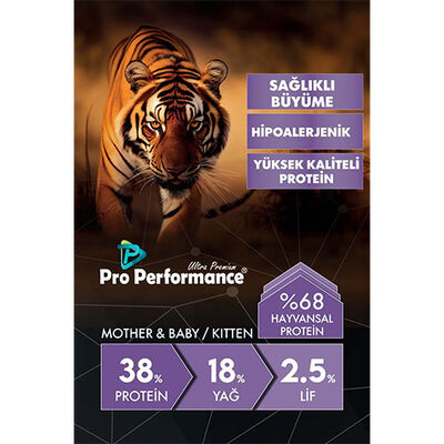 Pro Performance Kuzulu ve Pirinçli Mother & Baby Anne Yavru Kedi Maması 2 Kg 