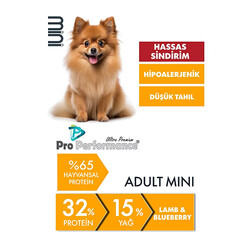 Pro Performance Kuzulu ve Yaban Mersinli Küçük Irk Yetişkin Köpek Maması 2 Kg - Thumbnail