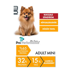 Pro Performance Kuzulu ve Yaban Mersinli Küçük Irk Yetişkin Köpek Maması 7 Kg - Thumbnail