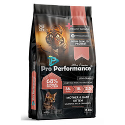 Pro Performance - Pro Performance Mother Baby Kitten Somonlu ve Pirinçli Anne Yavru Kedi Maması 15 Kg 