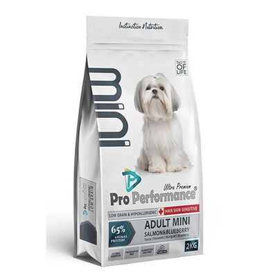 Pro Performance Somonlu ve Yaban Mersinli Küçük Irk Yetişkin Köpek Maması 2 Kg 