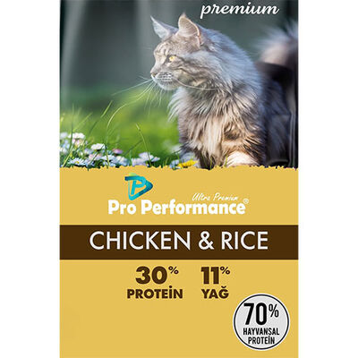 Pro Performance Tavuklu ve Pirinçli Yetişkin Kedi Maması 15 Kg 