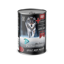 Pro Performance - Pro Performance Ultra Premium Biftekli Yetişkin Köpek Konservesi 12 Adet 400 Gr 
