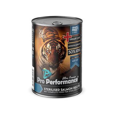 Pro Performance Ultra Premium Somonlu Kısırlaştırılmış Kedi Konservesi 6 Adet 400 Gr 