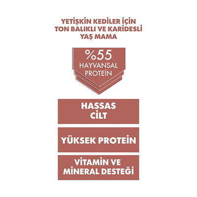 Pro Performance Ultra Premium Ton Balıklı ve Karidesli Yetişkin Kedi Konservesi 6 Adet 400 Gr 