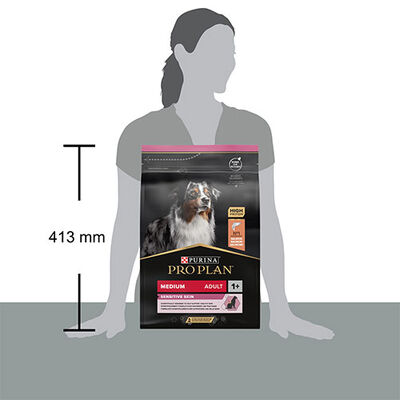 Pro Plan Medium Sensitive Skin Adult Somonlu Orta Irk Yetişkin Köpek Maması 3 Kg 