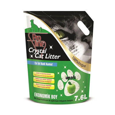 Proline Elma Aromalı Kristal Kedi Kumu 7,6 Lt 