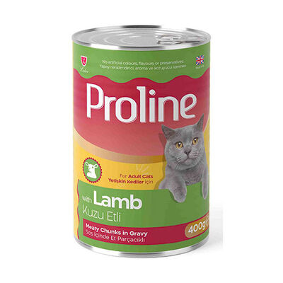 Proline Kuzu Etli Sos İçinde Gravy Yetişkin Kedi Konservesi 400 Gr 