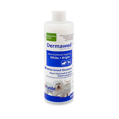 Purele Dermapet Beyaz Tüyler İçin Dermatolojik Kedi ve Köpek Şampuanı 450 ml 