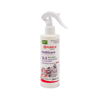 Purele Dry Clean Kedi ve Köpek Kuru Yıkama Tüy Bakım Spreyi 250 ml 