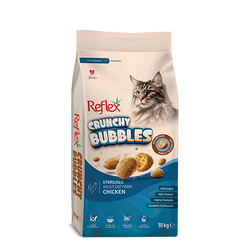 Reflex - Reflex Crunchy Bubbles Tavuklu Kısırlaştırılmış Kedi Maması 10 Kg 