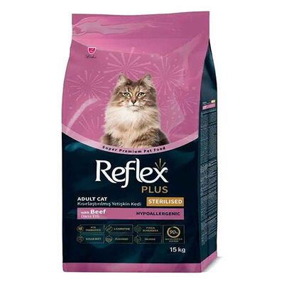 Reflex Plus Biftekli Kısırlaştırılmış Kedi Maması 15 Kg 