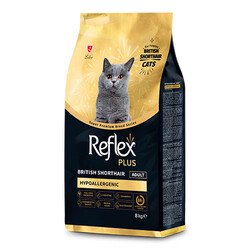 Reflex Plus - Reflex Plus HypoAllergenic British Shorthair Yetişkin Kedi Maması 8 Kg 
