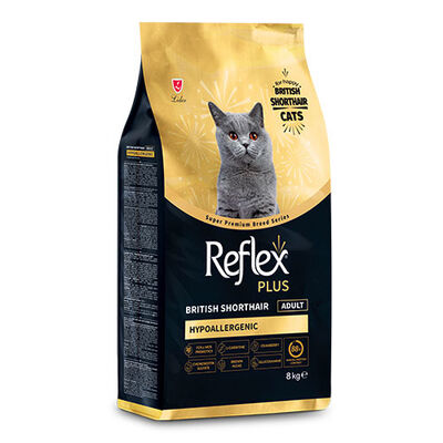 Reflex Plus HypoAllergenic British Shorthair Yetişkin Kedi Maması 8 Kg 