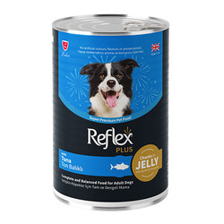 Reflex Plus - Reflex Plus Jöle İçinde Et Parçacıklı Ton Balıklı Yetişkin Köpek Konservesi 400 Gr 