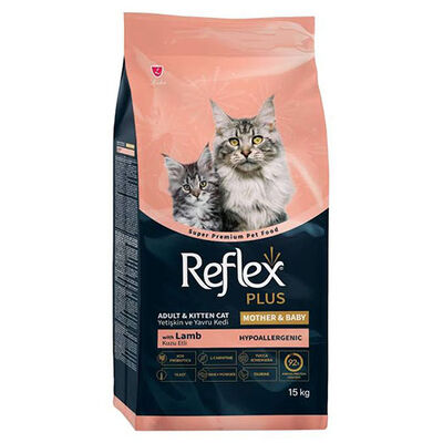Reflex Plus Mother&Baby Kuzulu ve Pirinçli Yavru Kedi Maması 15 Kg 