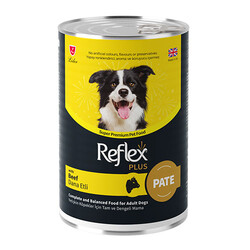 Reflex Plus - Reflex Plus Pate İçinde Et Parçacıklı Dana Etli Yetişkin Köpek Konservesi 395 Gr 