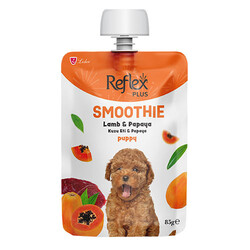 Reflex Plus - Reflex Plus Smoothie Kuzu Etli ve Papayalı Yavru Köpek Ödül Maması 85 Gr 