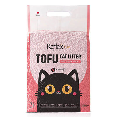 Reflex Plus Tofu Bebek Pudrası Kokulu Kedi Kumu 7 Lt 
