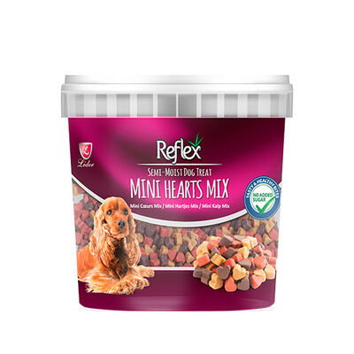 Reflex Semi Moist Mini Kalp Mix Yarı Yumuşak Köpek Ödülü 500 Gr 