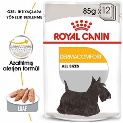 Royal Canin Ccn Dermacomfort Loaf Pate Pouch Küçük Irk Yetişkin Köpek Konservesi 12 Adet 85 Gr - Thumbnail