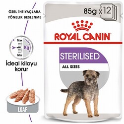 Royal Canin Ccn Sterilised Pouch Kısırlaştırılmış Köpek Konservesi 6 Adet 85 Gr - Thumbnail