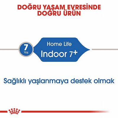 Royal Canin İndoor 7+ Evde Yaşayan Yaşlı Kedi Maması 3,5 Kg 