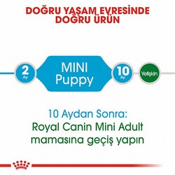 Royal Canin Mini Puppy Küçük Irk Yavru Köpek Maması 2 Kg+2 Adet Pouch Hediye - Thumbnail