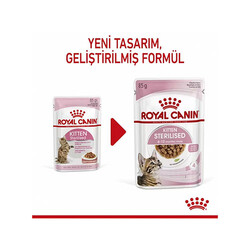 Royal Canin Pouch Kitten Sterilised Gravy Yavru Kedi Konservesi 6 Adet 85 Gr - Thumbnail