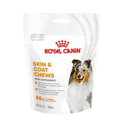 Royal Canin - Royal Canin Skin Coat Chews Deri ve Tüy Sağlığını Destekleyen Yetişkin Köpek Ödül Maması 240 Gr 