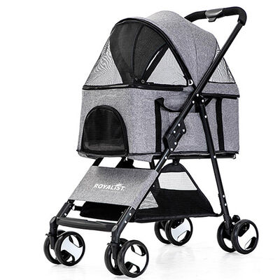 Royalist DTC-802 Katlanabilir Kedi Köpek Arabası Gri 65x42x94 Cm 