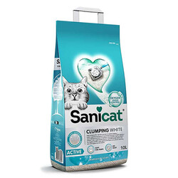 Sanicat - Sanicat Active Marsilya Sabunu Kokulu İnce Taneli Topaklanan Kedi Kumu 10 Lt 